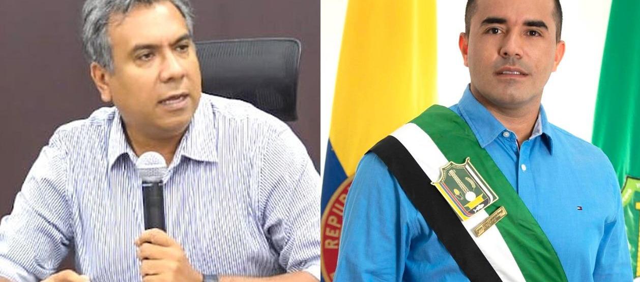 Los Alcaldes de Barrancabermeja, Alfonso Eljach, y de Yondó, Fabian Antonio Echavarría.
