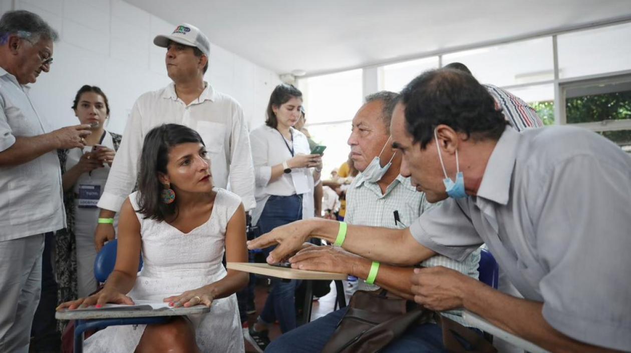 La Ministra de Minas y Energía, Irene Vélez.