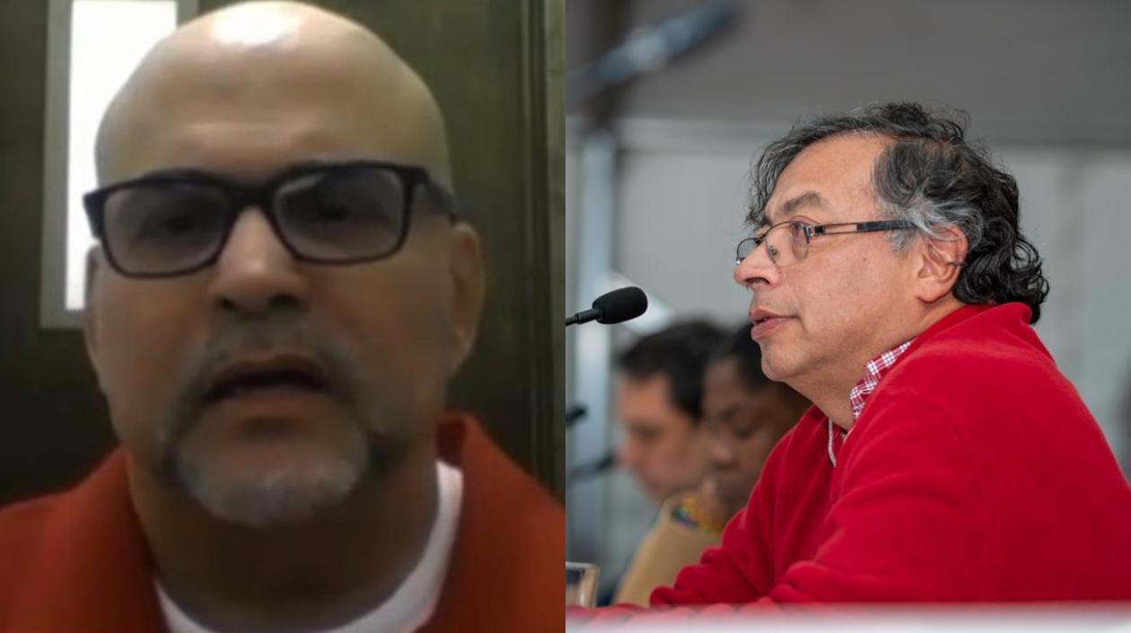  Salvatore Mancuso y Gustavo Petro.