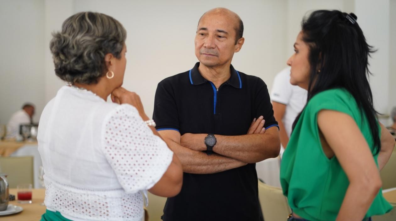 Jaime González, presidente de Coosalud, lideró el encuentro de saneamiento en Cartagena.