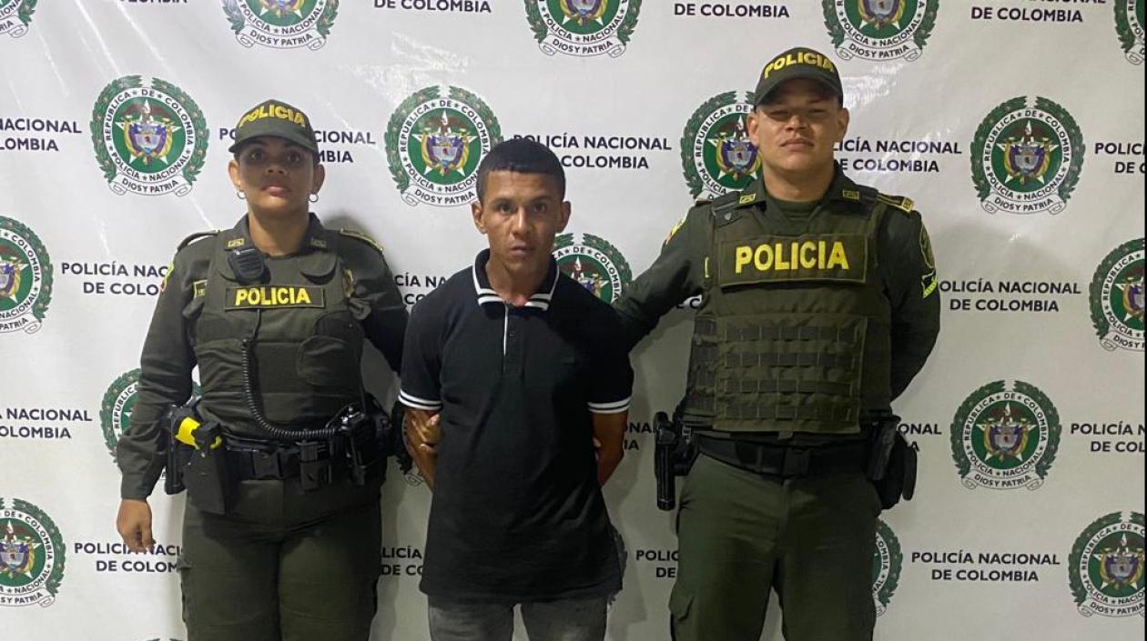 Brayan Arturo Vargas Márquez capturado por la Policía.