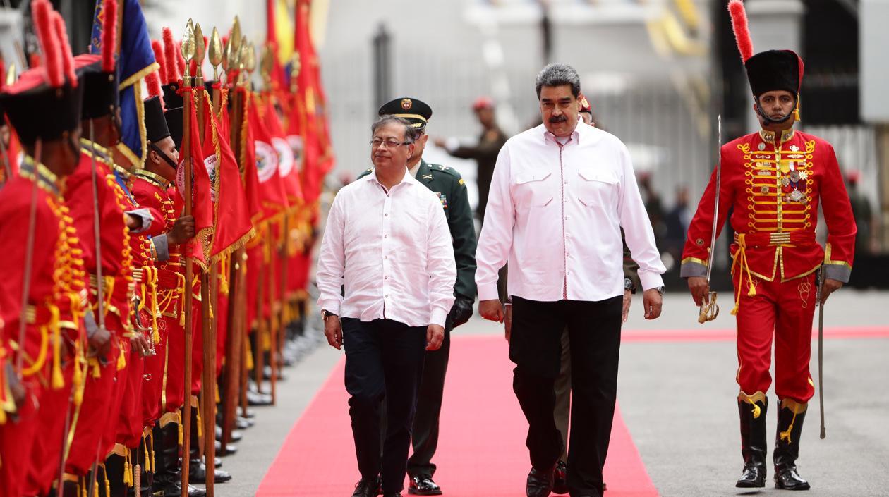 Gustavo Petro y Nicolás Maduro.