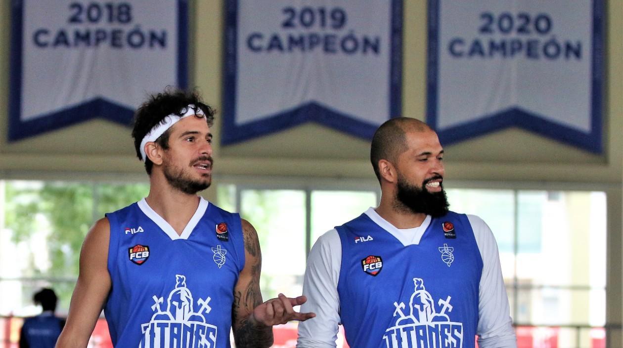 Selem Safar y José Lozano, jugadores de Titanes. 