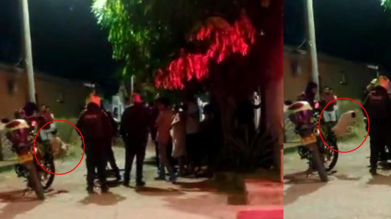 Momentos del operativo policial.