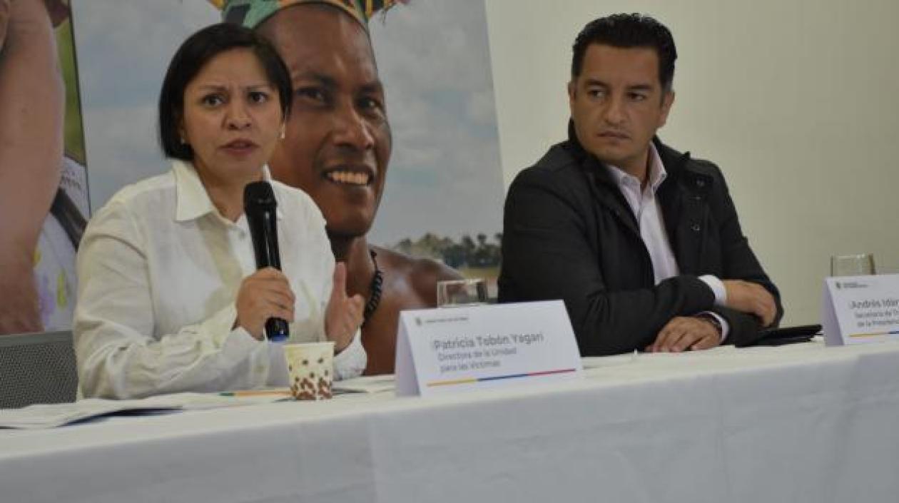 La directora de la Unidad para las Víctimas, Patricia Tobón Yagarí.