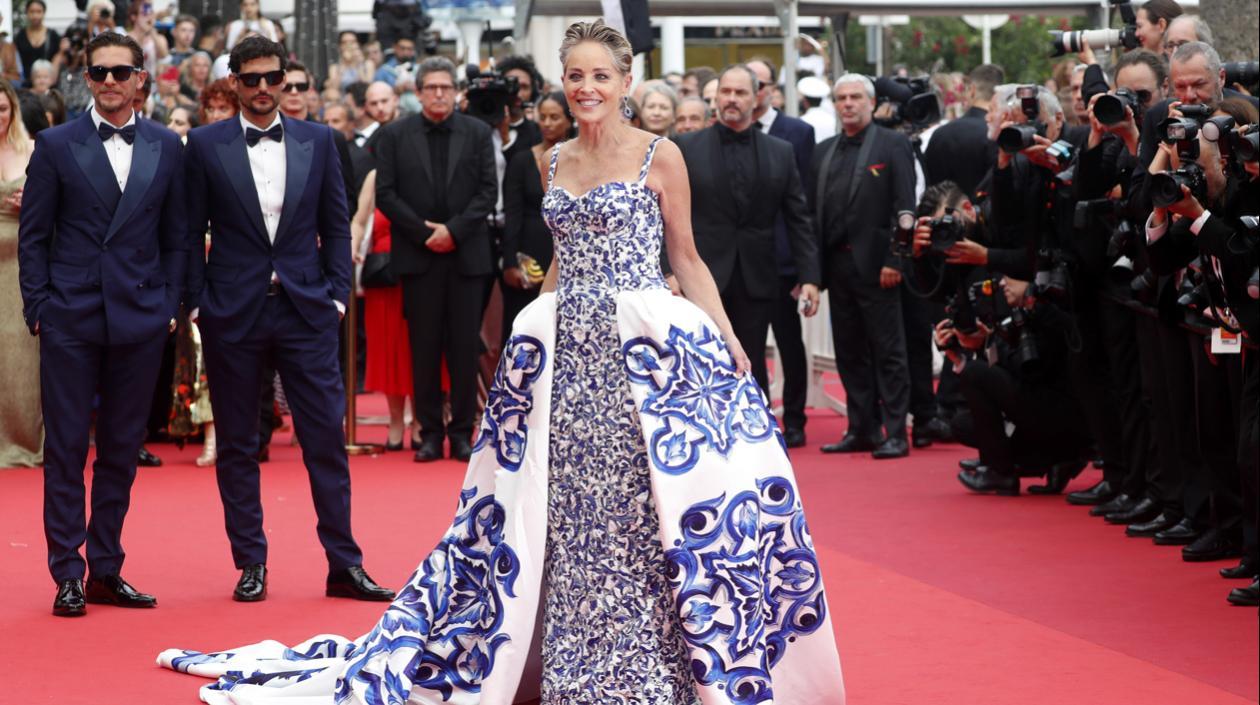 La actriz Sharon Stone.