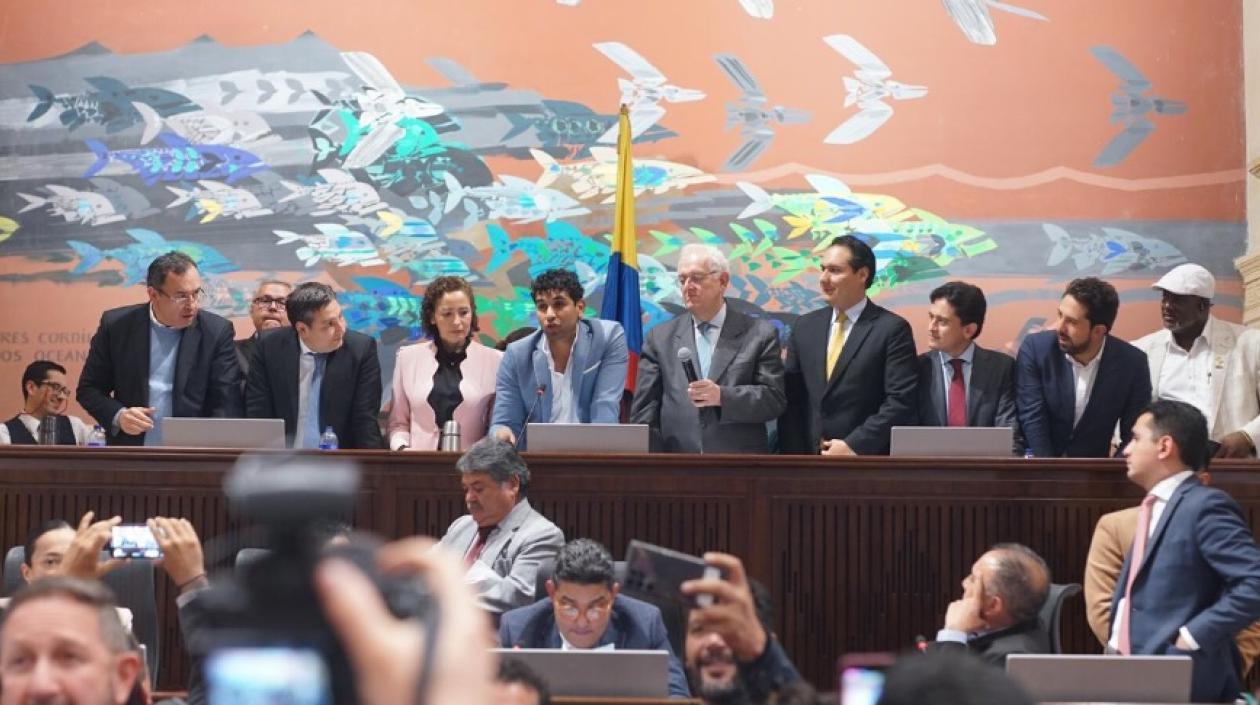 La Cámara de Representantes en la sesión de este jueves.