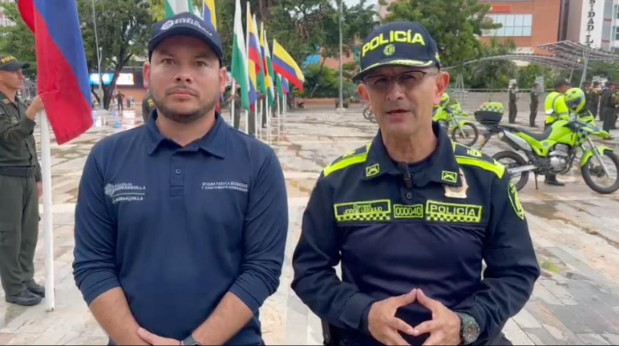 Coronel Jorge Urquijo, comandante de la Policía Metropolitana de Barranquilla. 