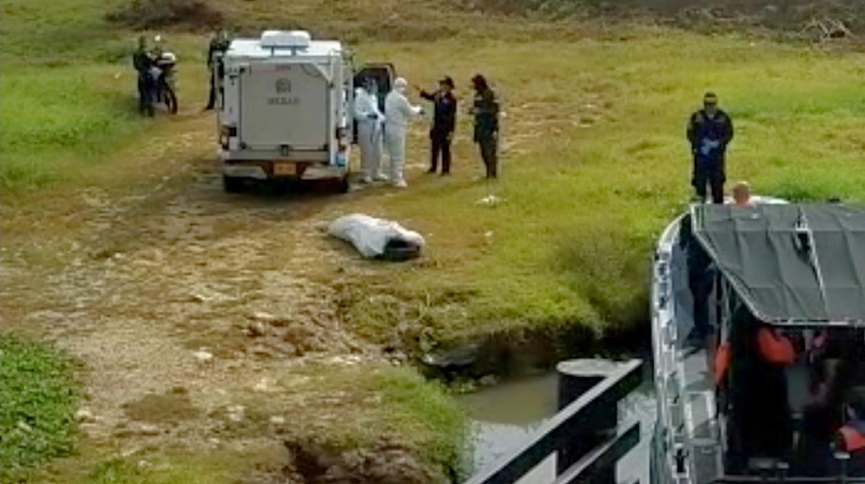 Cuerpo hallado en el río Magdalena. 