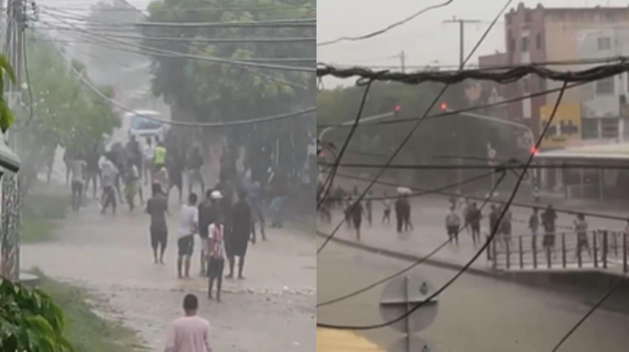 Enfrentamiento de pandillas en Barranquilla. 