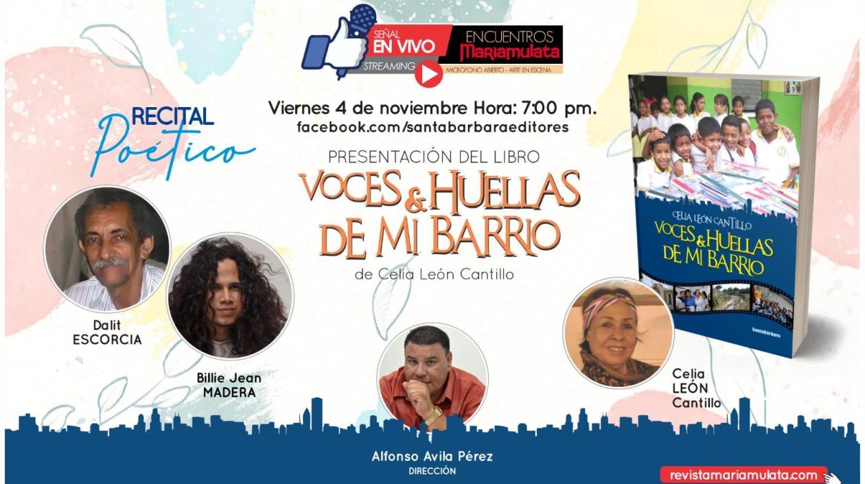 Afiche promocional del lanzamiento del libro.