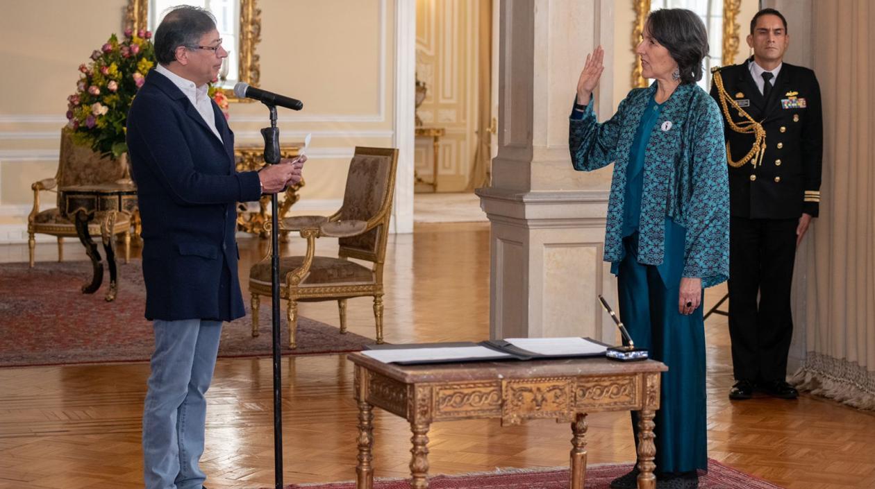 Gustavo Petro y María Gaitán Valencia.