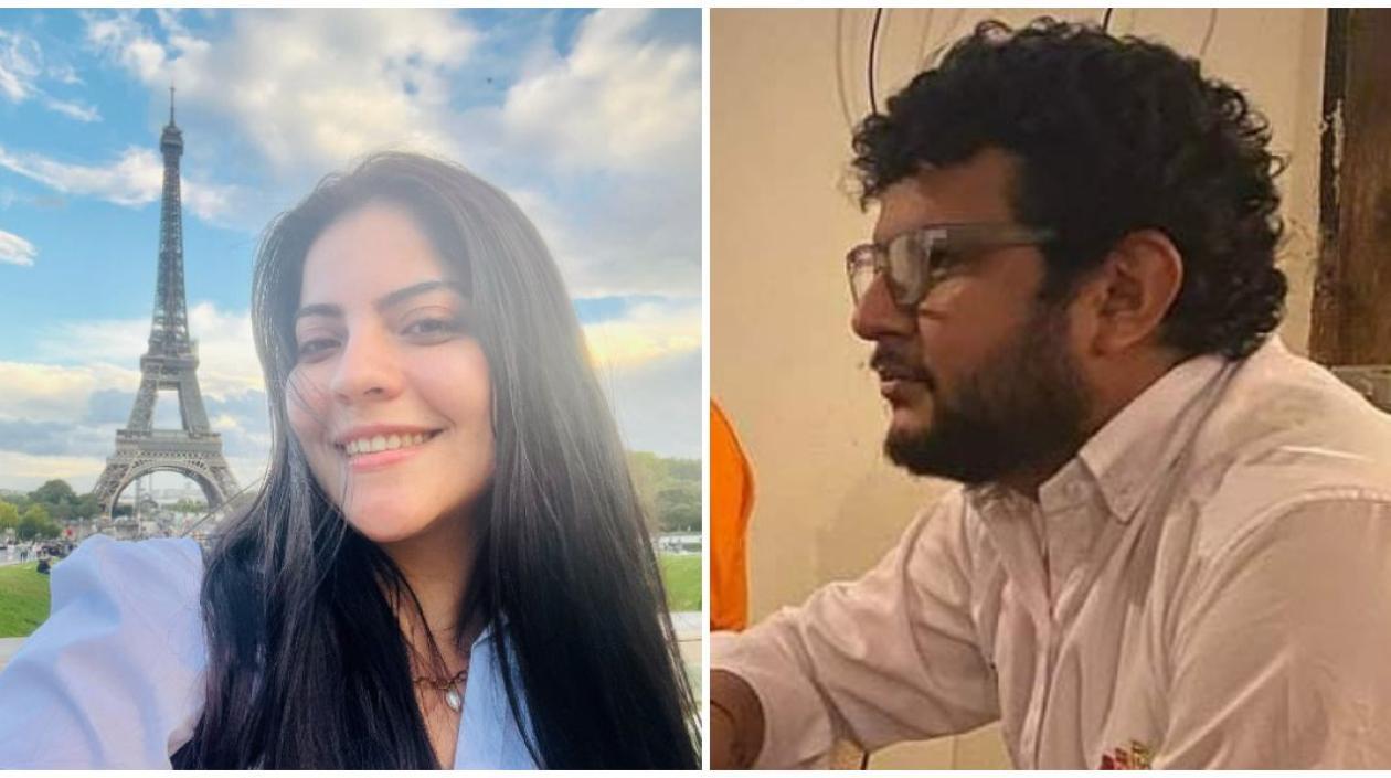 María Alejandra Rojas Aguilar y Fabián Alberto Bolaño Gutiérrez, su presunto victimario. 
