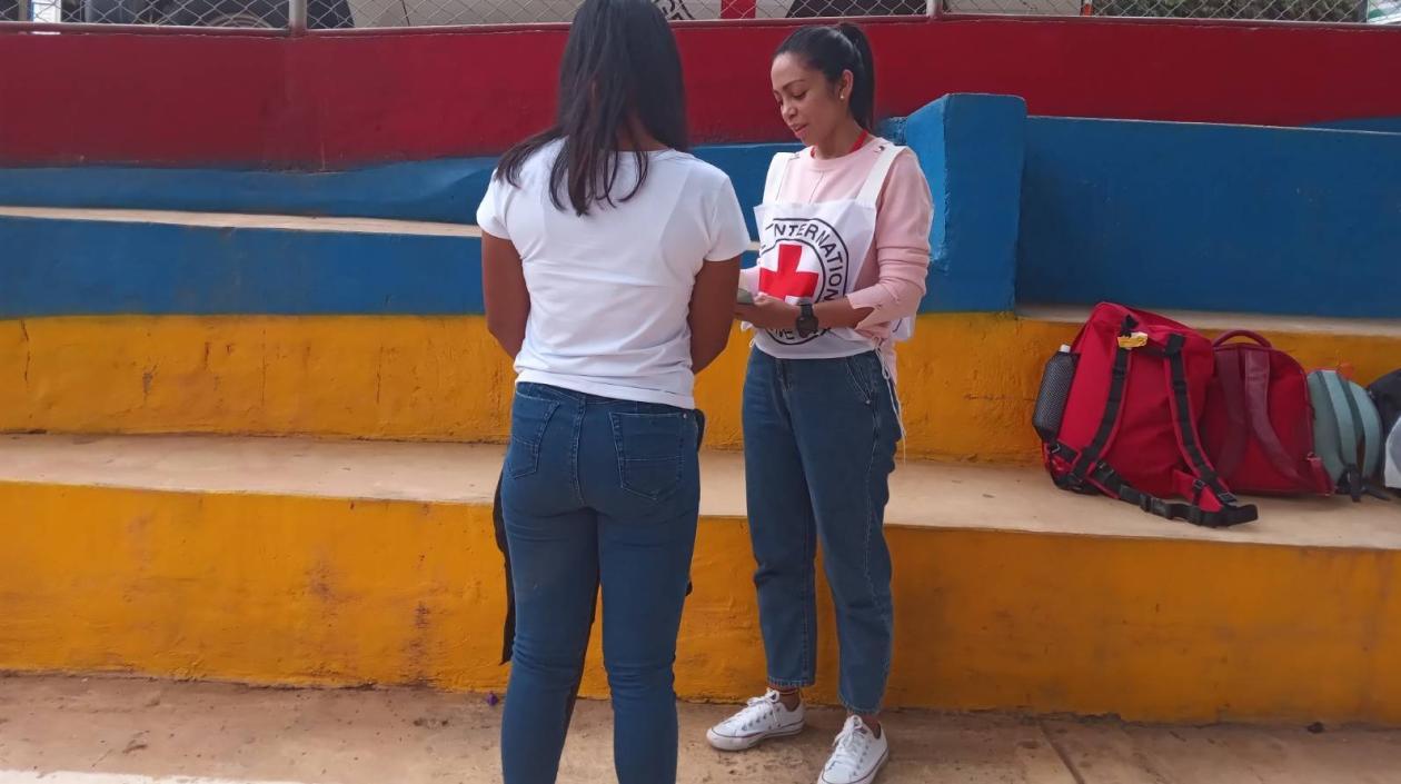 Fue entregada al Comité Internacional de la Cruz Roja.