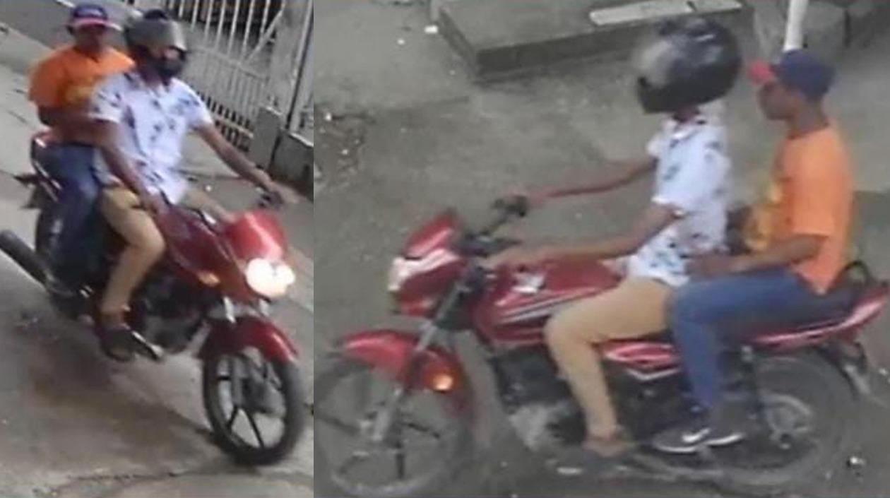 Estas son las dos imágenes que la Policía compartió sobre los presuntos autores del doble asesinato.