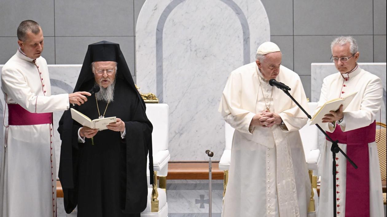 El Papa Francisco durante un acto de su visita a Baréin.