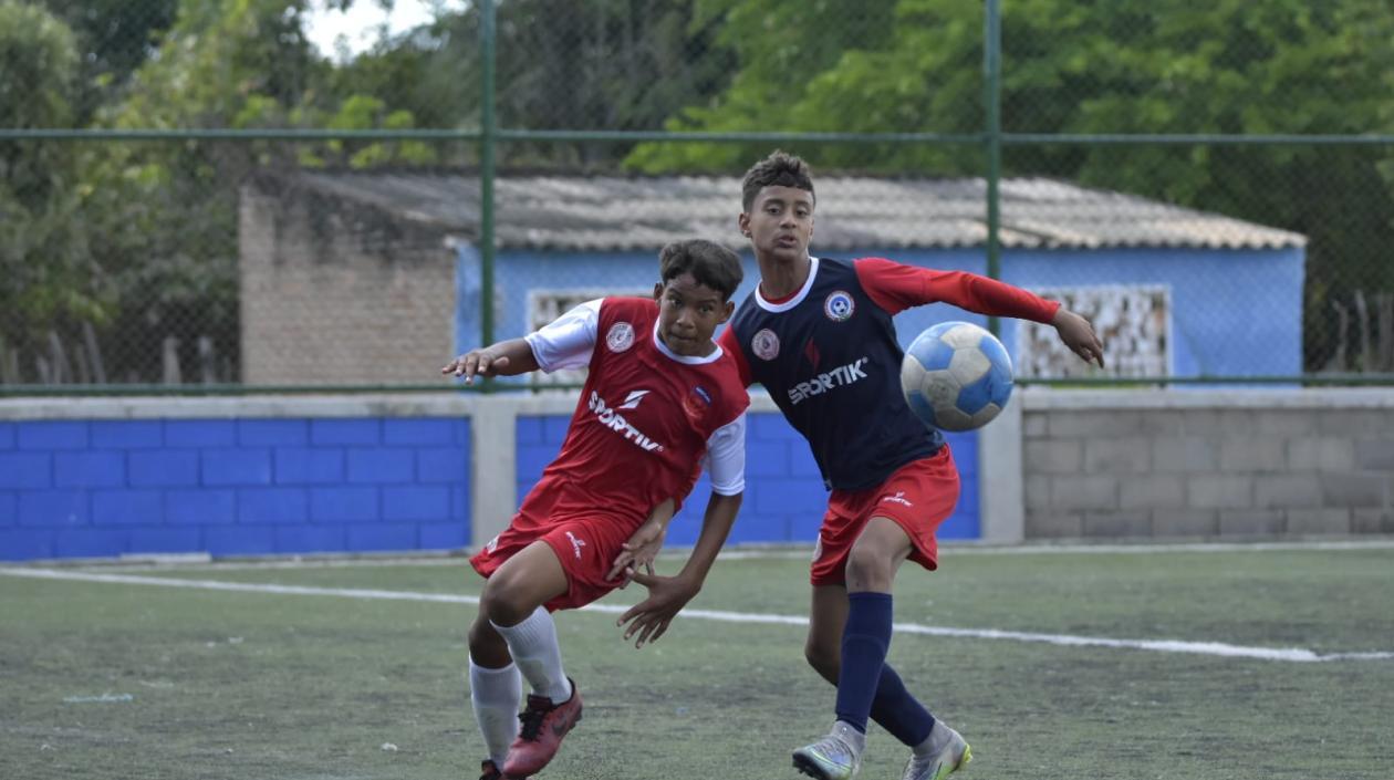 Acción del torneo intermunicipal. 