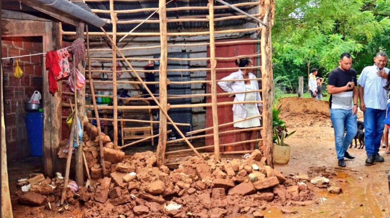 Una damnificada de un corregimiento en Valledupar