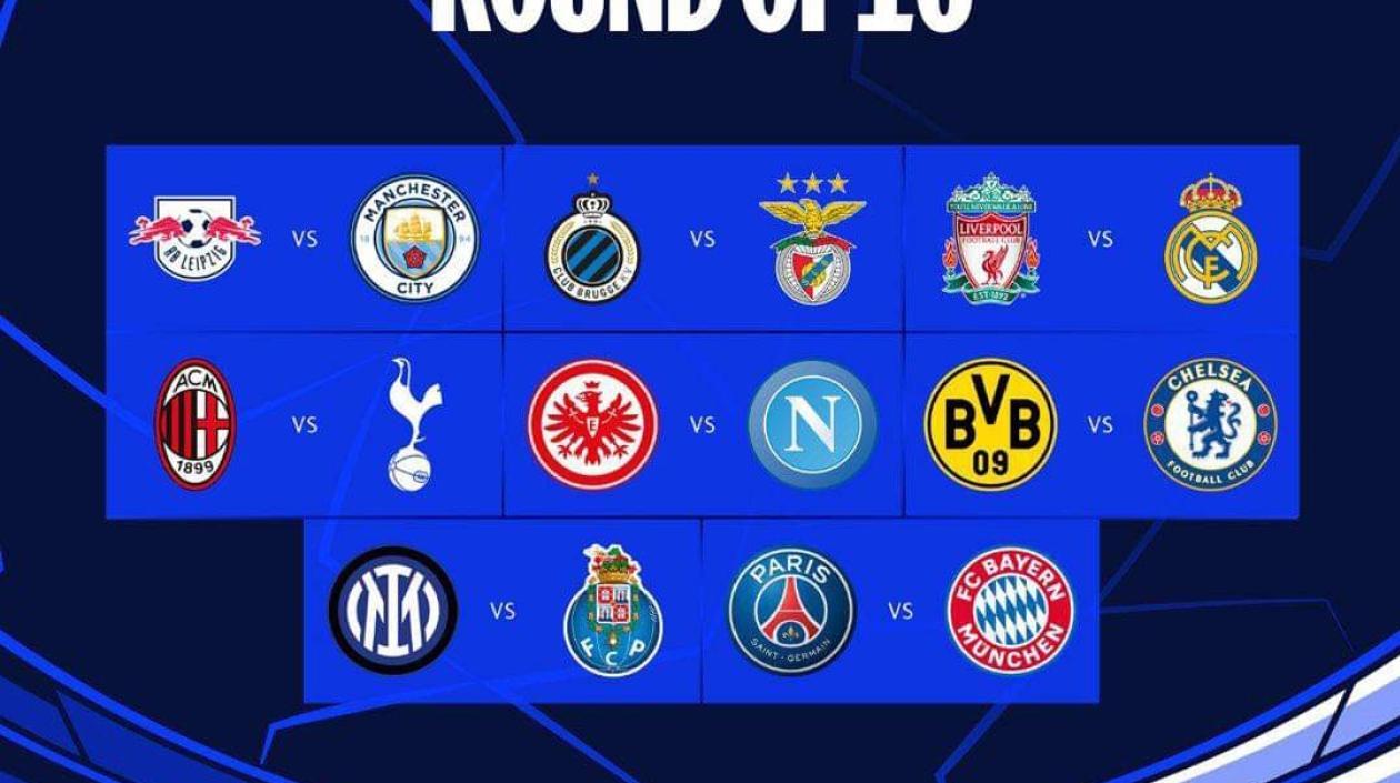 Los duelos de octavos de final.