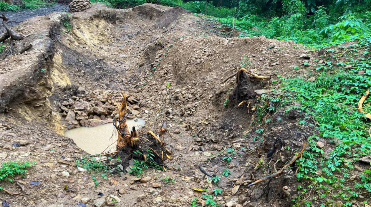 Efectos de la minería ilegal en Piojó.