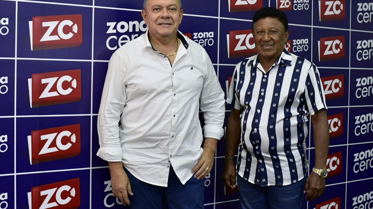 ‘El Pangue’ Maestre y Silvio Brito.