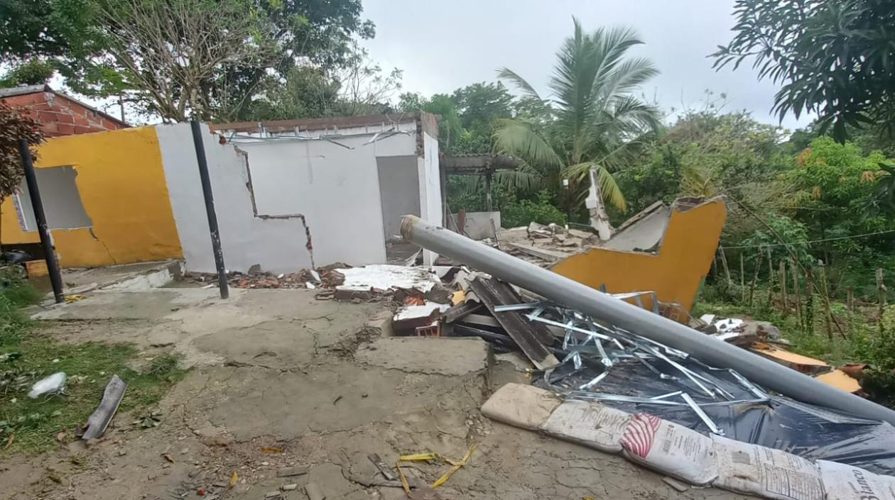 Viviendas afectadas.