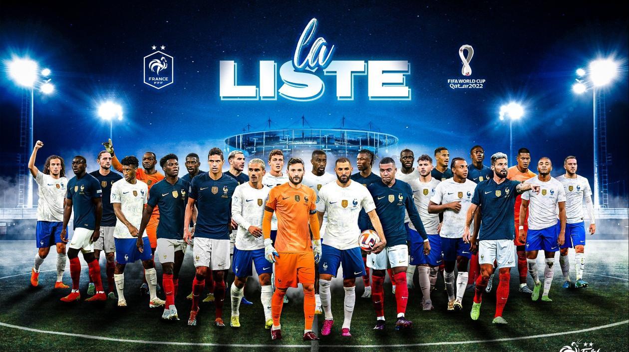 Convocados de Francia para el Mundial de Catar 2022. 