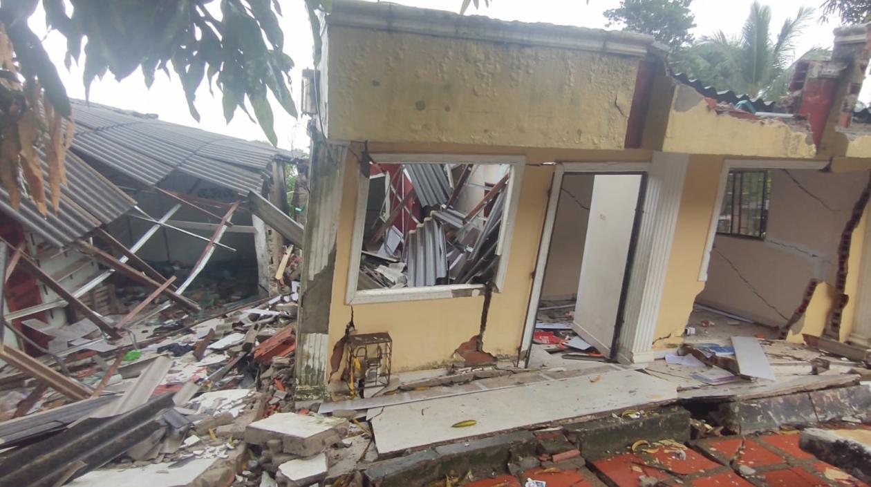 Piojó, uno de los más golpeados por los deslizamientos.