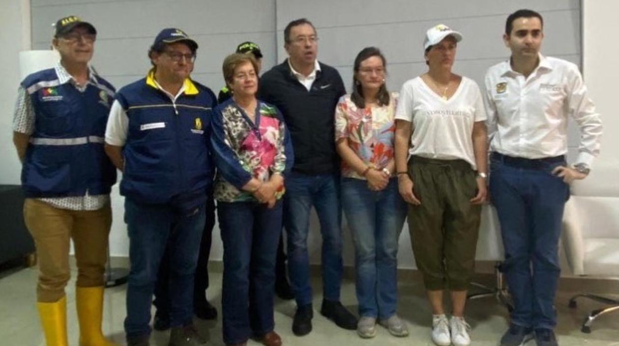 El alcalde William Dau el pasado 7 de noviembre cuando recibió a la comisión del Gobierno Nacional y a la primera dama Verónica Alcocer.