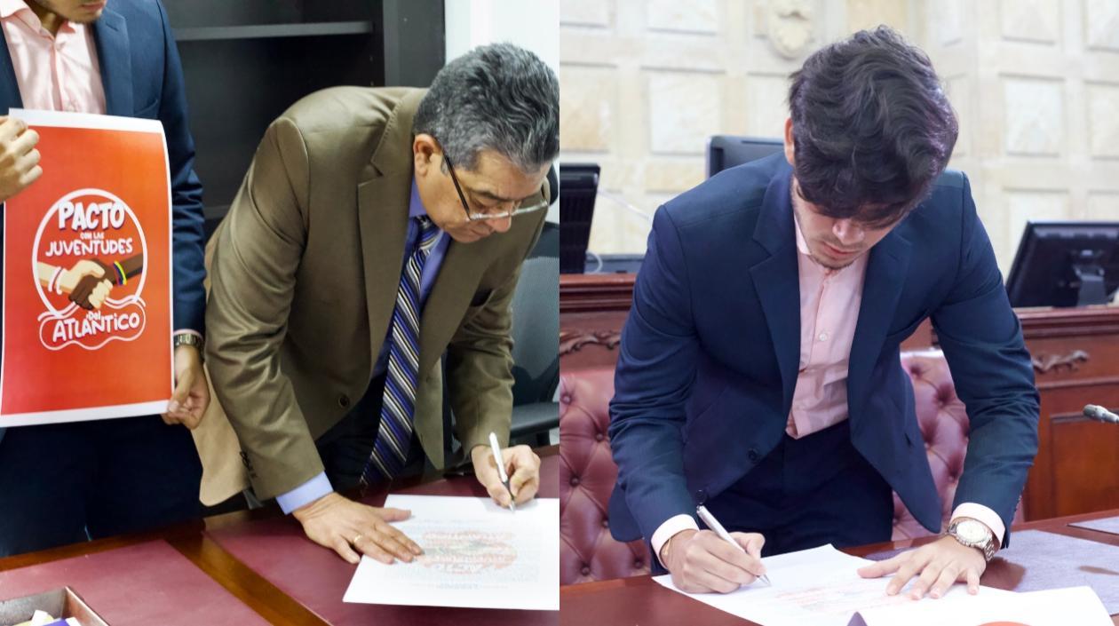 Representante Dolcey Torres Romero y Camilo Acosta. 