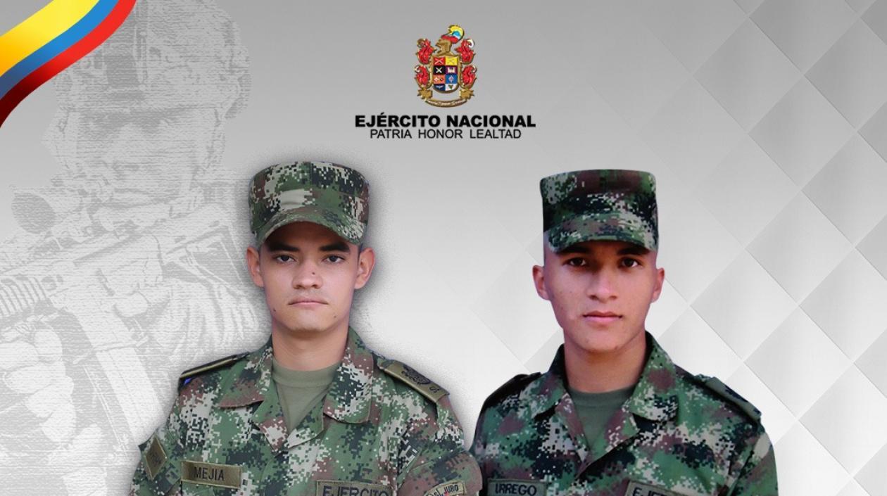 Luifer Aldey Mejía Beltrán y Fernando Urrego Rayo.