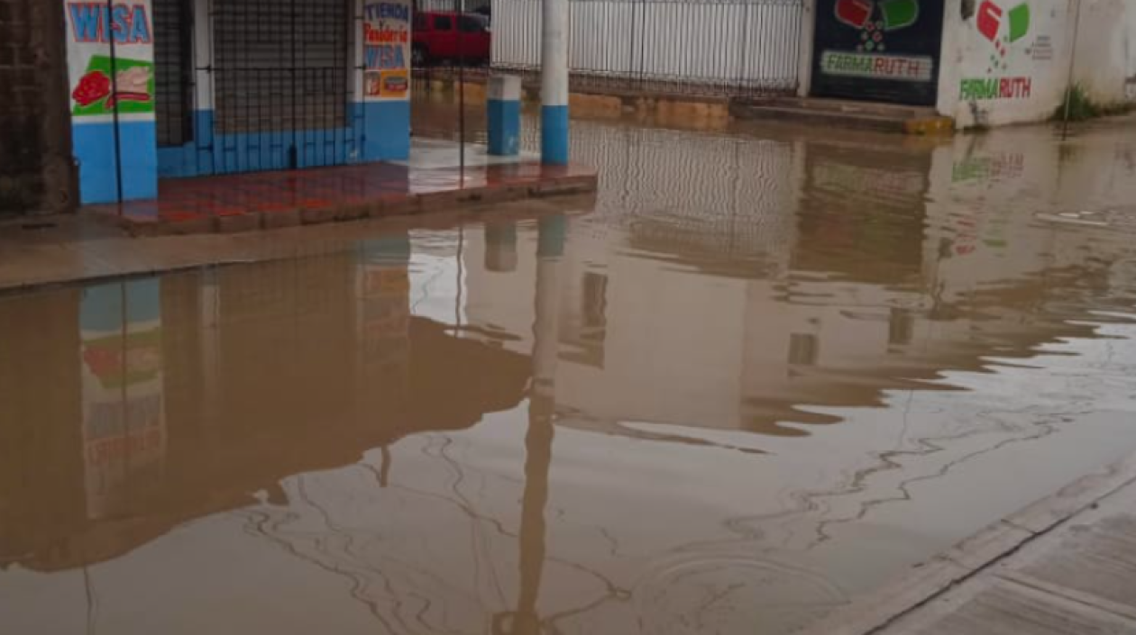 Inundación en Riohacha. 