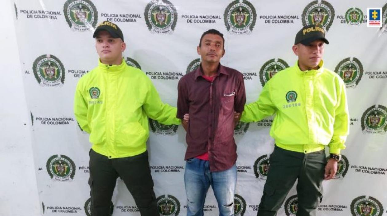 Yeison Bacca, el capturado. 