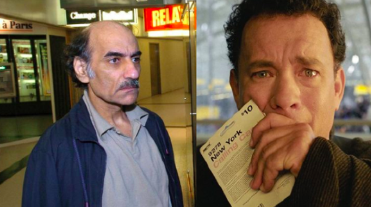 EMehran Karimi Nasseri y Tom Hanks.