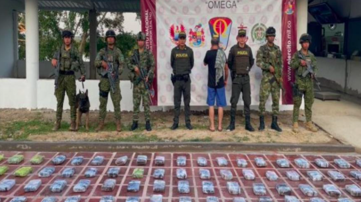 La droga incautada.