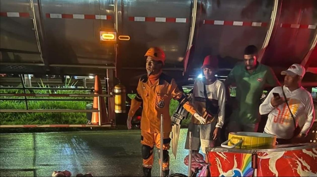 Accidente en Galapa, arrollado vendedor ambulante.