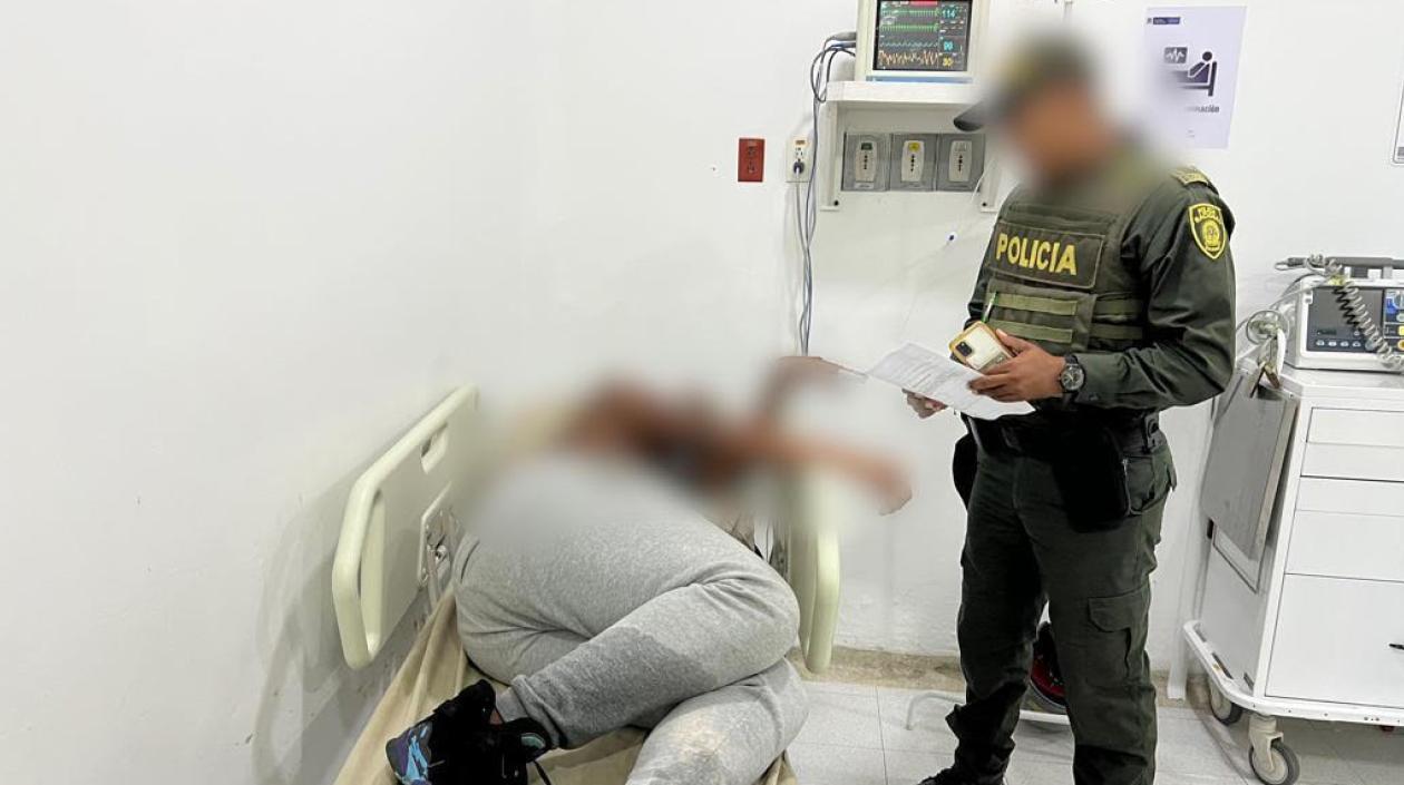 Delincuente herido