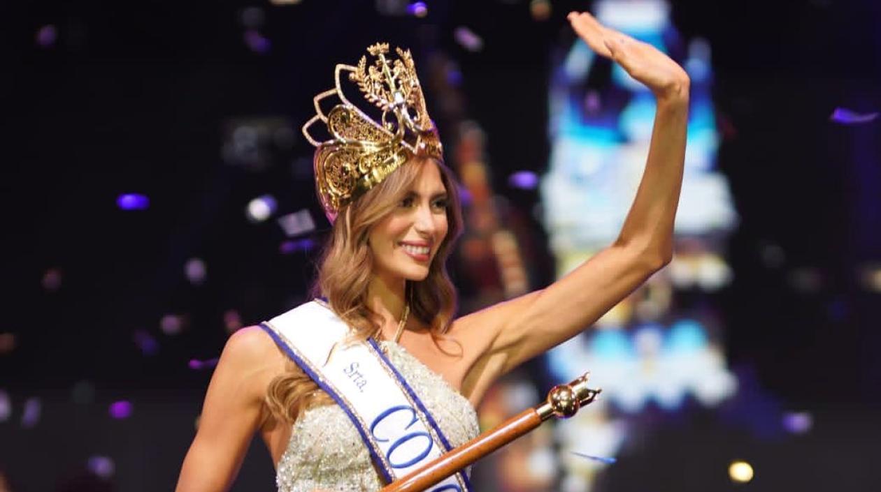 Sofía Osío Luna tras ser coronada Señorita Colombia.