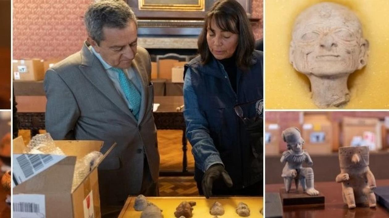 Piezas precolombinas.