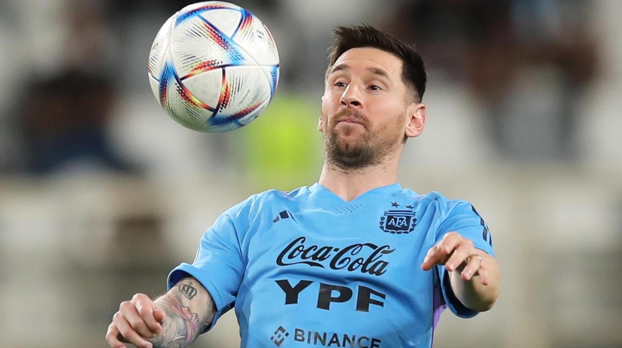 Lionel Messi, delantero argentino. 
