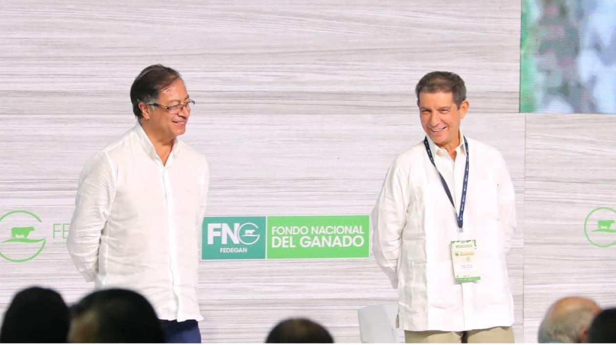 El Presidente Gustavo Petro y José Félix Lafaurie.
