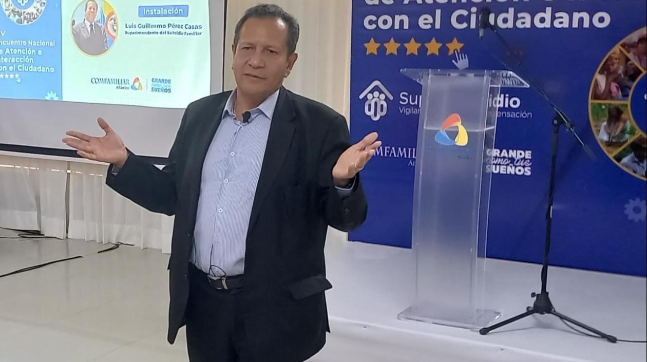 El Superintendente de Subsidio Familiar, Luis Guillermo Pérez.