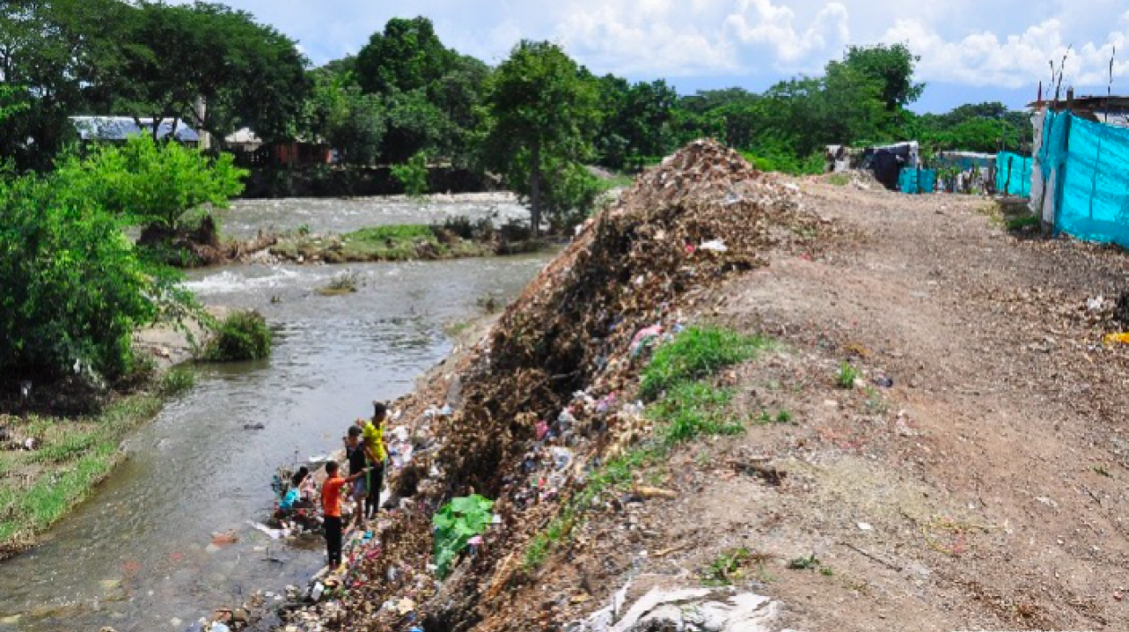 Imagen del río Guatapurí.