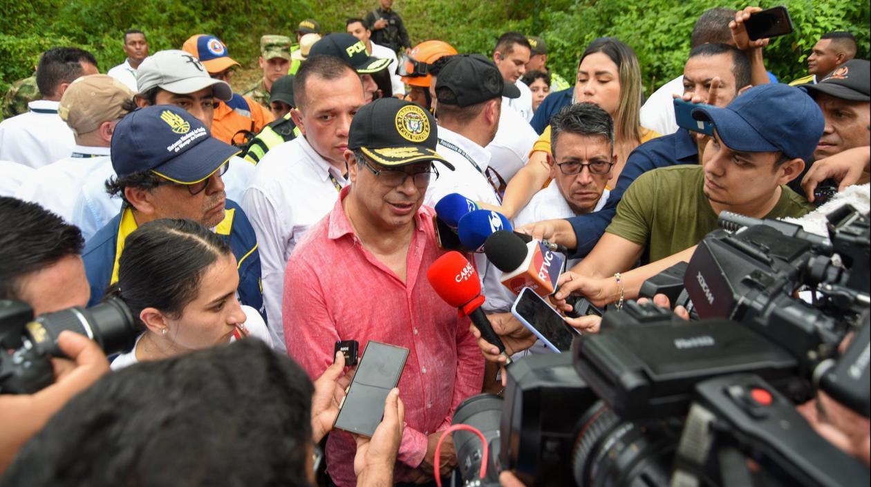 El Presidente de la República, Gustavo Petro, en Piojó.