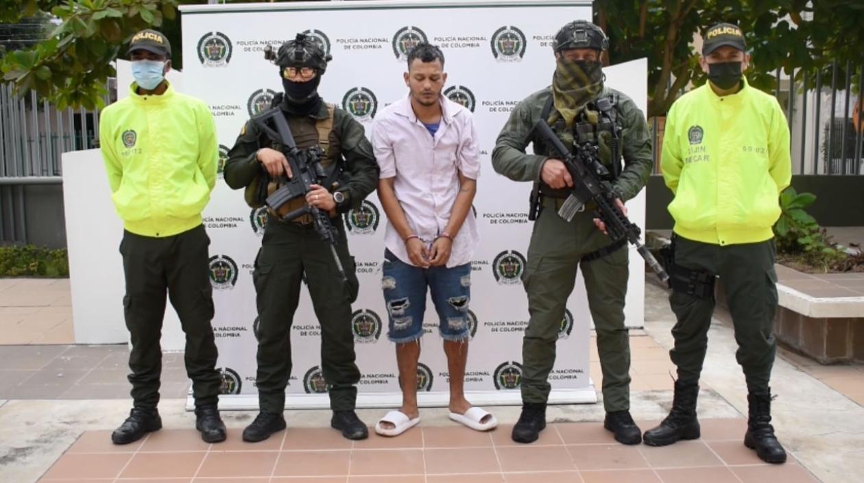 Alias 'Camilo' en una imagen suministrada por las autoridades de Cartagena.