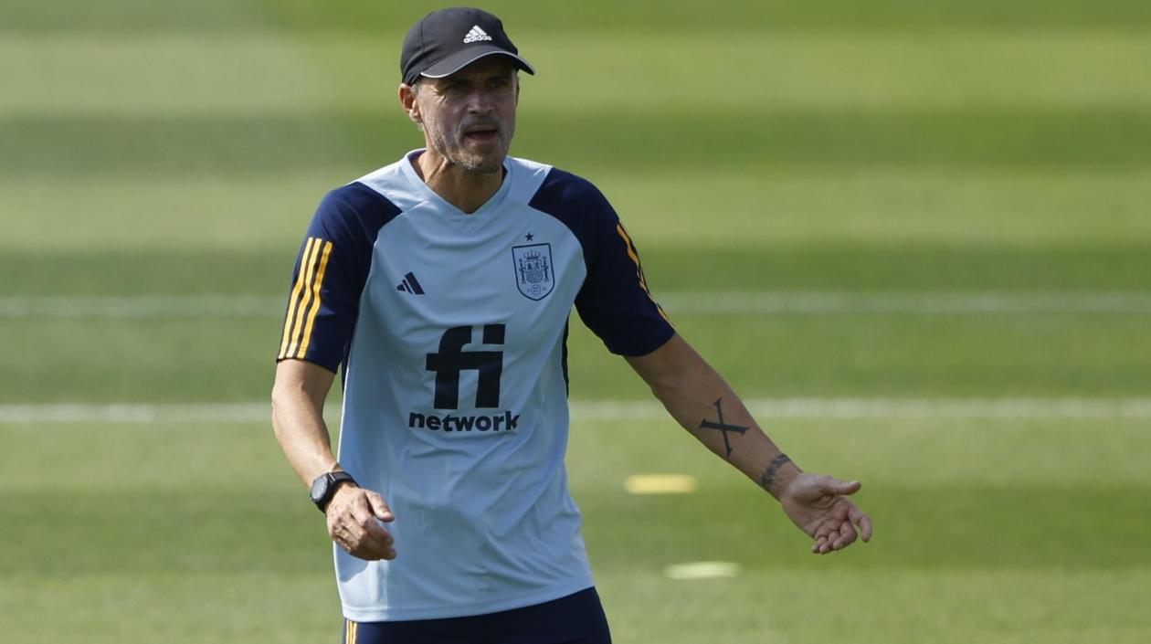 Luis Enrique, entrenador de España. 
