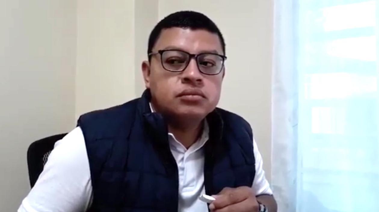 El Secretario de Gobierno de Cajibío, Edinson Chacón.