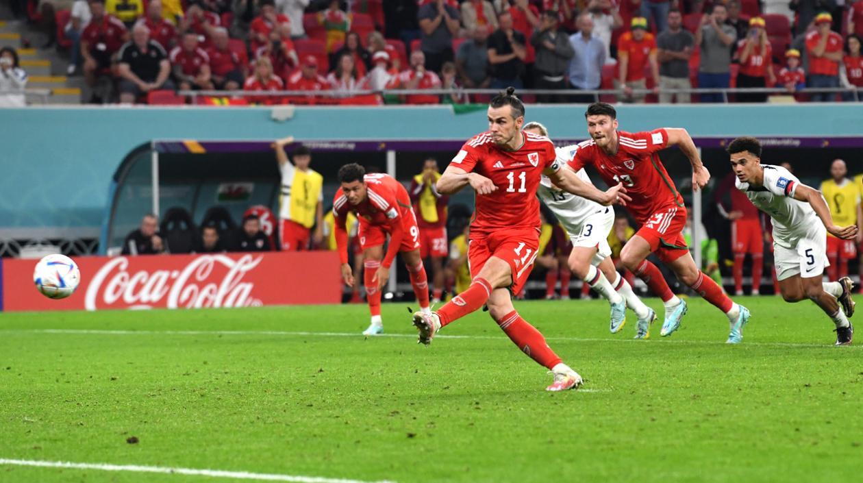 Momento del gol de Bale.