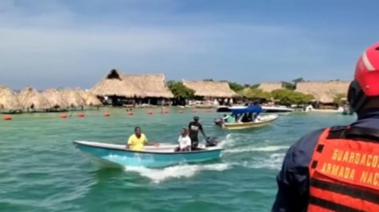 Controles de la Armada de Colombia en Isla Cholón