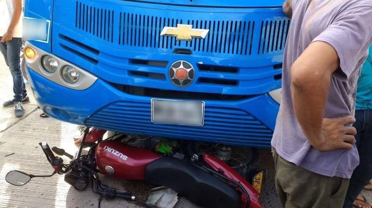 Accidente de tránsito en Barranquilla.